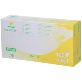 PARMADIS® Gants en vinyle Poudrés Taille M 7/8