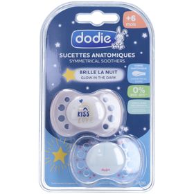 Dodie® Sucette anatomique Brille la nuit +6 mois