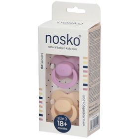 nosko® Sucettes lilac + peach 18+ mois