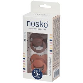 NOSKO® tétine marron 18+ mois