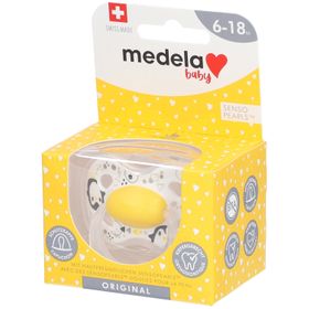 Medela Sucette ORIGINAL Jaune 6-18 Mois