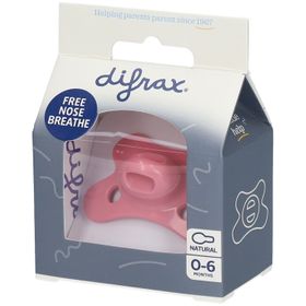 DIFRAX Tétine naturel en silicone 0-6 mois