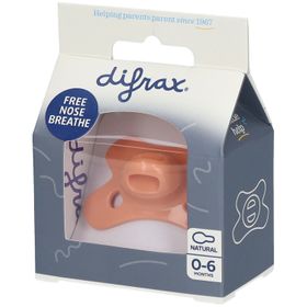 DIFRAX Tétine naturel en silicone 0-6 mois