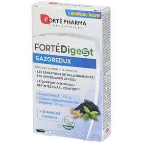 Forté Pharma FortéDigest Gazoredux - 30 gélules végétaliennes avec fenouil & charbon actif