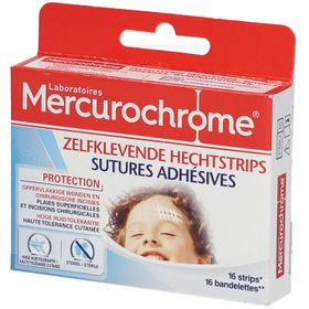 Mercurochrome Strips sutures adhésives