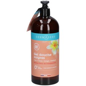 DERMASENS Gel douche surgras 3 en 1 Fleur de frangipanier 1L