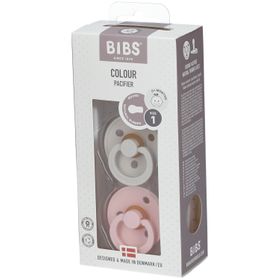 BIBS® BIBS COULEUR Tétines Noisette - Fleur 0 - 6 mois Taille 1