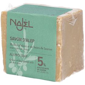 Najel Savon d'Alep traditionnel 5% laurier