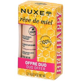NUXE Rêve de Miel Stick Lèvres Hydratant x2
