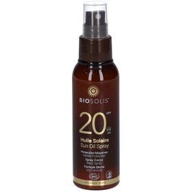 Biosolis® Huile Solaire Sublimante SPF20 Bio Spray