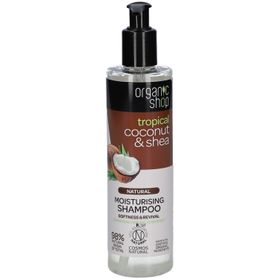 Organic Shop Shampooing Hydratant Naturel Noix de Coco & Karité Tropical