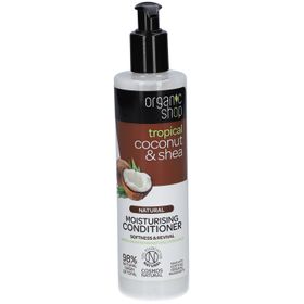 Organic Shop Après-Shampooing Hydratant Naturel Noix de Coco & Karité Tropical