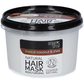 Organic Shop Masque Hydratant Naturel pour Cheveux Noix de Coco & Karité Tropical