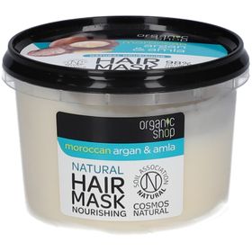 Organic Shop Masque Nourrissant Naturel pour Cheveux Argan Marocain & Amla
