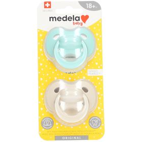 Medela Baby Original Sucette Pastel 18 Mois+ DUO