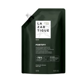Lazartigue Fortify Shampooing Fortifiant Complément Anti-Chute Guarana & Extrait de Ricinus Récharge 500 ml