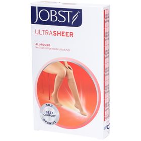 JOBST Ultrasheer Bas Genoux Classe 1 Ad Régulier Softfit Naturel Medium