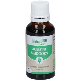 HERBALGEM - Aubépine Bio - Complément Alimentaire  - Extrait De Bourgeon Frais - Pour Circulation Sanguine - 30 ml