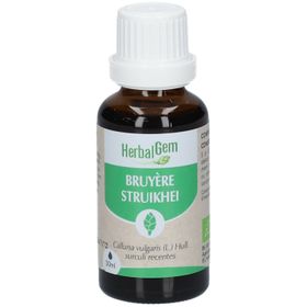 HERBALGEM - Bruyère Bio - Complément Alimentaire  - Extrait De Bourgeon Frais - Pour Voies Urinaires -  - 30 ml