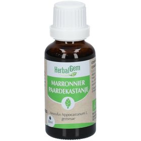 HERBALGEM - Marronnier Bio - Complément Alimentaire  - Extrait De Bourgeon Frais - Pour Circulation Sanguine -  - 30 ml