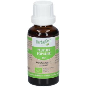 HERBALGEM - Peuplier Bio - Complément Alimentaire  - Extrait De Bourgeon Frais - Pour Voies Respiratoires -  - 30 ml