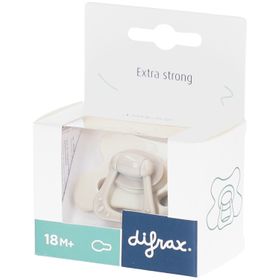 Difrax Sucette 18M+ Natural Fit – Extra Forte pour Bébé Dès 18 Mois - Gris-Agathe