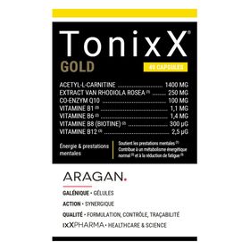 TONIXX GOLD® | Rhodiola, vitamines B & CoQ10 | Fatigue & énergie mentale