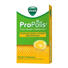 Vicks Propolis Pastilles Cœur Liquide 16 Pièces