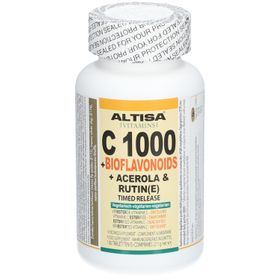 ALTISA Vitamine C 1000 mg + Biofavonoids + acérola & rutine
