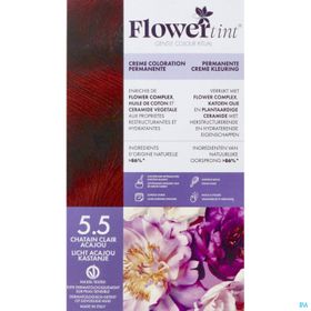 FLORWERTINT Creme Coloration Permanente 5.5 Chatain Clair Acajou
