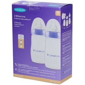 LANSINOH Biberons et tétines NaturalWave® 240 ml
