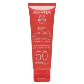 Apivita Bee Sun Safe Gel-Crème Visage Teinté Hydra Fraîcheur SPF50