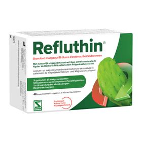 Refluthin Brandend Maagzuur Fruitsmaak 48 Kauwtabletten