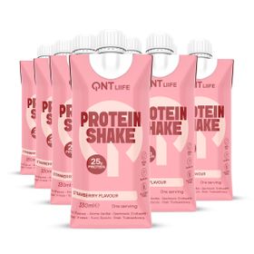QNT Life Protein Shake Fraise – Boisson lactée protéinée avec BCAA