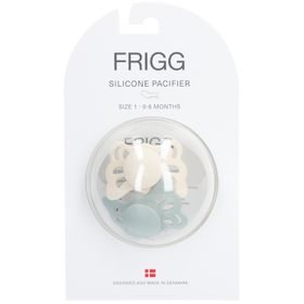 FRIGG Sucette en Silicone Butterfly Cream - Sage 0-6 Mois