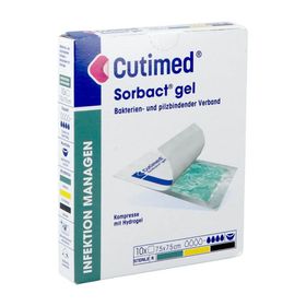 Essity Cutimed® Sorbact® gel Compresses avec hydrogel 7,5 x 7,5 cm