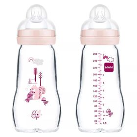 MAM Feel Good Baby biberon en verre 260ml 0 mois et +
