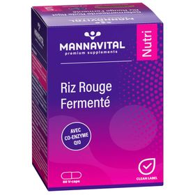 Mannavital Riz Rouge Fermenté avec Co-enzyme Q10