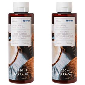 Korres Nettoyant Corporel Renouvelant Eau de Noix de Coco 2x250ml