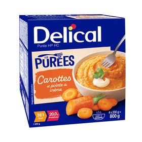 Delical Purée HP HC Carottes et Pointe de Crème