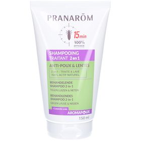 Pranarom Aromapoux Shampooing Traitant 2 en 1 Anti-Poux & Lentes