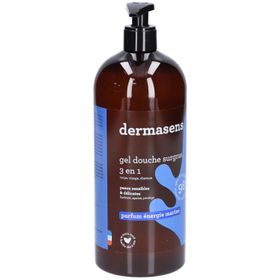 Dermasens Gel Douche Surgras 3 en 1 Parfum Énergie Marine