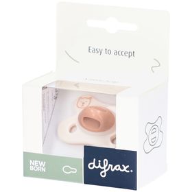 Difrax Sucette Nouveau-né Natural Fit – Pour Prématurés et Bébés 0M+ – Petit ours brun