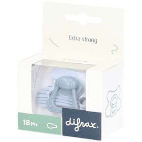 Difrax Sucette Naturelle 18m+ Stripy Blue