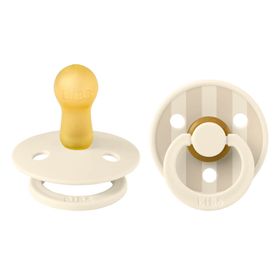 BIBS STUDIO Colour 2 Pack Pin - Ivory Vanilla Mix | +6 mois