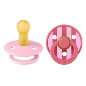 BIBS STUDIO Colour 2 Pack Block - Baby Pink | +6 mois