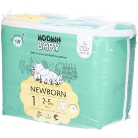 Moomin Couches Écologiques Taille 1 Newborn (2-5 kg)