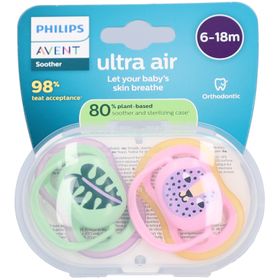 Philips Avent Sucette +6m Air feuille/chat