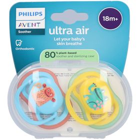Philips Avent Ultra Air Sucette +18m Air grenouille/singe