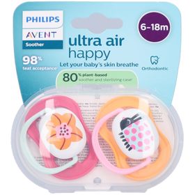 Philips Avent Ultra Air Sucette +6m Air collection girl